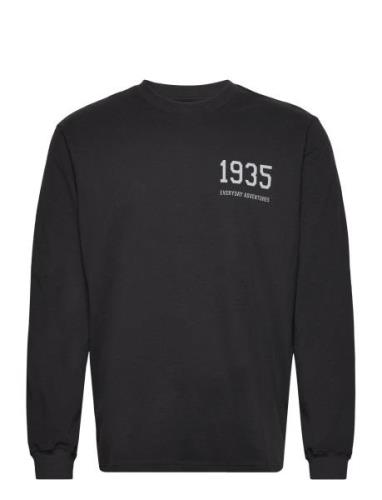 Ls Tee 1935 Gots Tops T-shirts Long-sleeved Black Resteröds