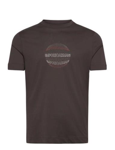 T-Shirt Designers T-shirts Short-sleeved Khaki Green Emporio Armani