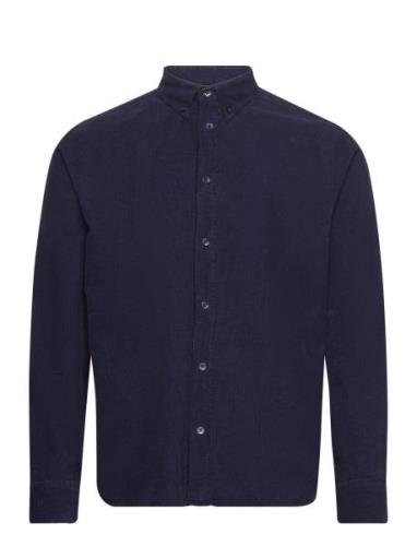 Vincent Corduroy Shirt Gots Tops Shirts Casual Navy By Garment Makers