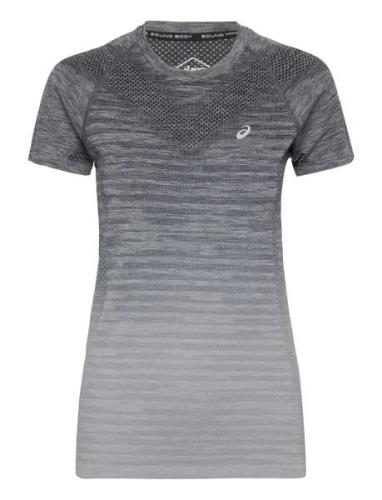 Seamless Ss Top Sport T-shirts & Tops Short-sleeved Grey Asics