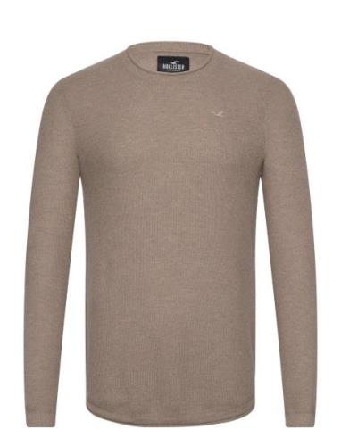 Hco. Guys Sweaters Tops Knitwear Round Necks Brown Hollister