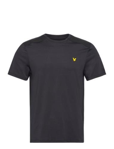 Shoulder Branded Tee Sport T-shirts Short-sleeved Black Lyle & Scott S...