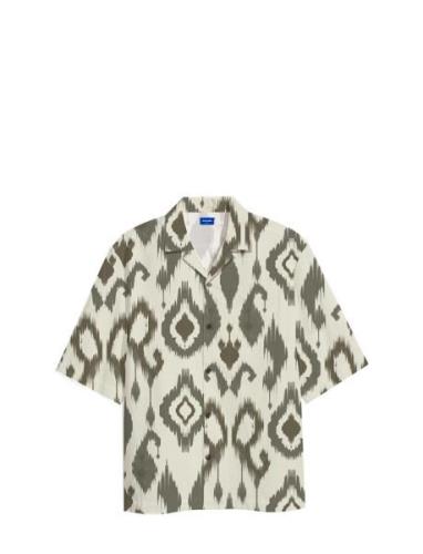 Jorjeff Gallery Aop Resort Shirt Ss Smu Tops Shirts Short-sleeved Crea...