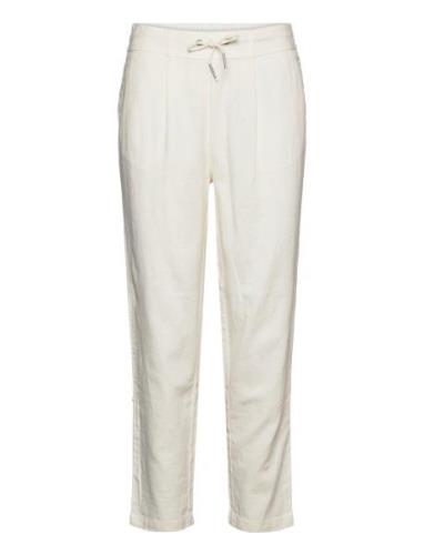 Onlcaro-Poptrash Easy Linen Bl Cc Pnt Bottoms Trousers Straight Leg Wh...