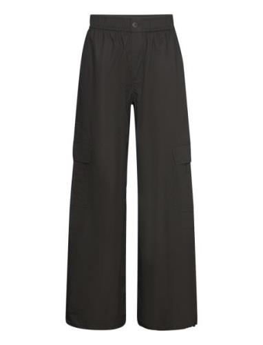 Lana-G Bottoms Trousers Wide Leg Black Global Funk