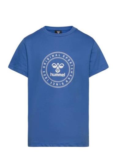 Hmltres Circle T-Shirt S/S Sport T-shirts Short-sleeved Blue Hummel