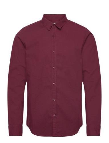 Hco. Guys Wovens Tops Shirts Casual Burgundy Hollister