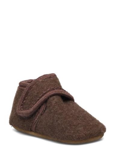 Classic Wool Slippers Aamutossut Sisäkengät Brown Melton