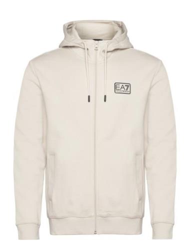 Sweatshirts Tops Sweat-shirts & Hoodies Hoodies Cream EA7