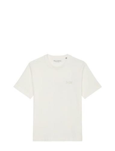 T-Shirts Short Sleeve Tops T-shirts Short-sleeved Cream Marc O'Polo