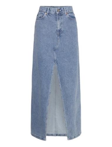 Mariana Blue Denim Skirt Pitkä Hame Blue ALOHAS