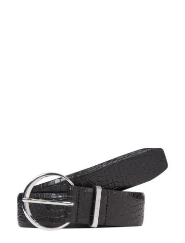 Must Rnd Buckle Belt 3.0_Croco Vyö Black Calvin Klein