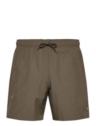 Plain Swimshort Uimashortsit Khaki Green Lyle & Scott