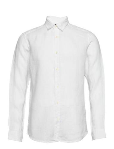 Onskarlo Ls Linen Shirt Tops Shirts Casual White ONLY & SONS