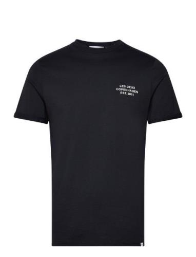 Copenhagen 2011 T-Shirt Tops T-shirts Short-sleeved Navy Les Deux