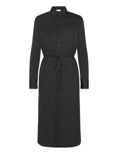 Recycled Cdc Midi Shirt Dress Polvipituinen Mekko Black Calvin Klein