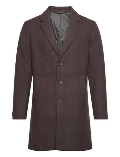 Jjemorrison Wool Coat Sn Villakangastakki Pitkä Takki Brown Jack & J S