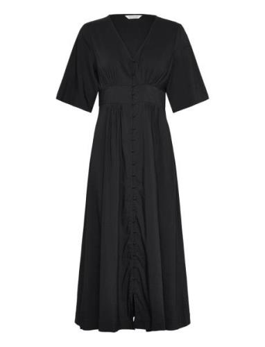 Mschmiabella Ss Dress Polvipituinen Mekko Black MSCH Copenhagen