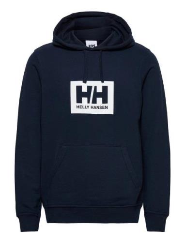 Hh Box Hoodie Sport Sweat-shirts & Hoodies Hoodies Navy Helly Hansen