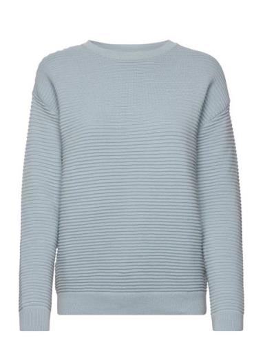 Ista - Organic Cotton Tops Knitwear Jumpers Blue Basic Apparel