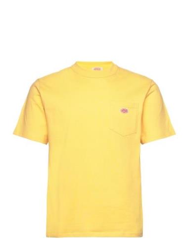 Basic Pocket T-Shirt Héritage Tops T-shirts Short-sleeved Yellow Armor...