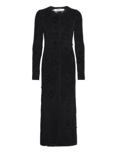 Benoit - Artistic Crochet Rd Polvipituinen Mekko Black Day Birger Et M...