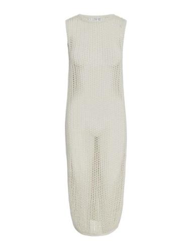 Yasjoani Sl Ankle Knit Dress S. Polvipituinen Mekko Cream YAS