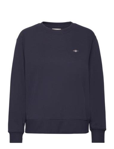 Shield C-Neck Sweat Tops Sweat-shirts & Hoodies Sweat-shirts Navy GANT