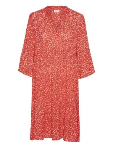 Kaberna Amber Dress Lyhyt Mekko Red Kaffe