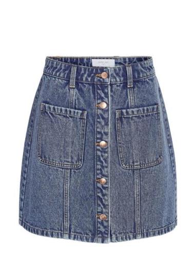 Nmlala Hw Denim Skirt Vi471Mb Lyhyt Hame Blue NOISY MAY