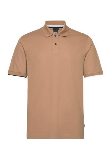 Parlay 211 Tops Polos Short-sleeved Beige BOSS