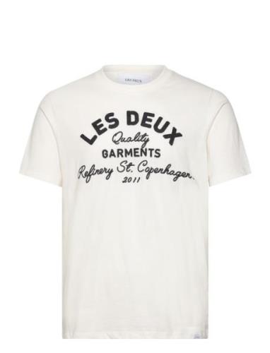 Barry T-Shirt Tops T-shirts Short-sleeved White Les Deux