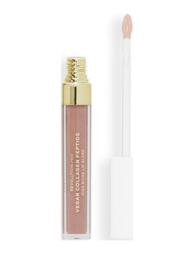 Revolution Pro Vegan Collagen Peptide High Shine Lip Gloss Cashmere Hu...