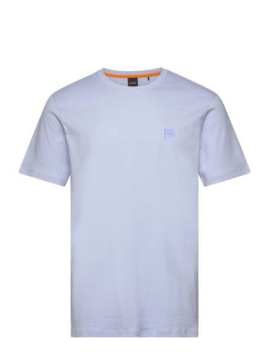 Tales Tops T-shirts Short-sleeved Blue BOSS