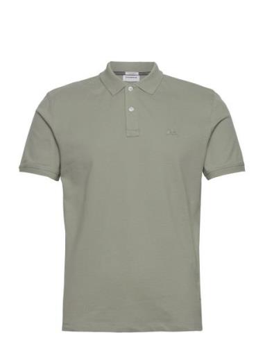 Polo Tee S/S Tops Polos Short-sleeved Green Lindbergh