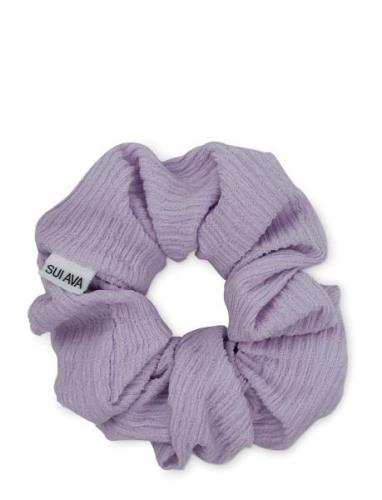 Ea Zig-Zag Scrunchie Accessories Hair Accessories Scrunchies Purple SU...