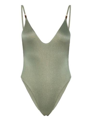 Idyllique Piece Swimsuit Uimapuku Uima-asut Khaki Green Etam