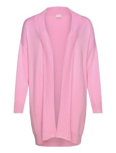 Swclia Car 1 Tops Knitwear Cardigans Pink Simple Wish