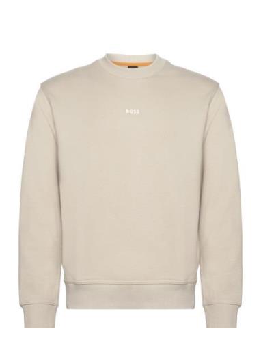 Wesmallcrew Tops Sweat-shirts & Hoodies Sweat-shirts Beige BOSS