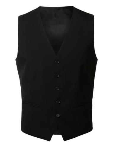 Slhslim-Mylologan Black Waistcoat B Noos Liivi Black Selected Homme