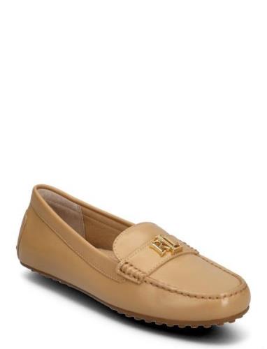 Soft Nappa-Barnsbury-Fl-Csl Loaferit Matalat Kengät Beige Lauren Ralph...