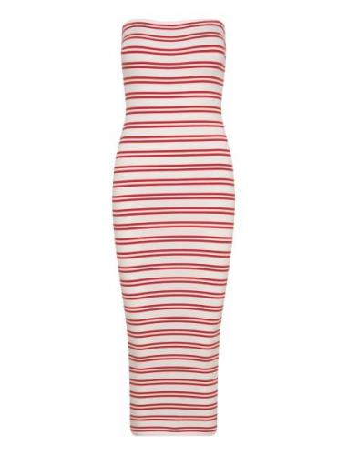 Super Stretch Tube Dress Polvipituinen Mekko Red Gina Tricot