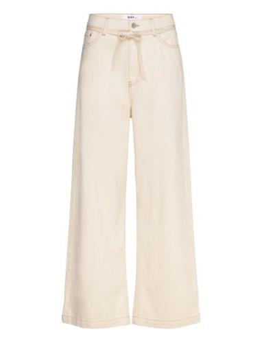 Elijah - Nature Denim Bottoms Jeans Wide Cream Day Birger Et Mikkelsen