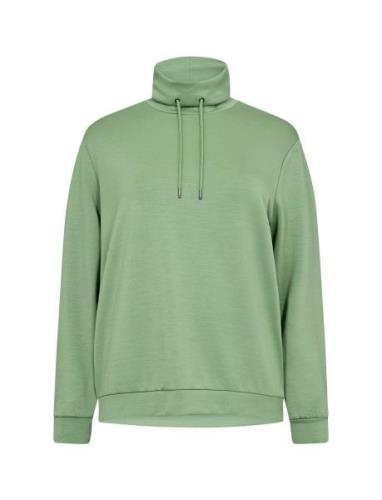 Wa-Sabina 1 Tops Sweat-shirts & Hoodies Sweat-shirts Green Wasabiconce...