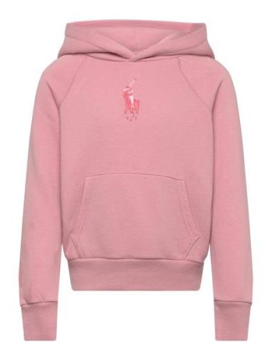 Big Pony Fleece Hoodie Tops Sweat-shirts & Hoodies Hoodies Pink Ralph ...