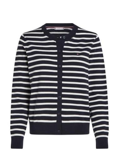 Im Co Jersey Stc Cardi Ls C-Nk Tops Knitwear Cardigans Navy Tommy Hilf...