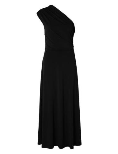 Slfabbie -Shoulder Maxi Dress D2 Maksimekko Juhlamekko Black Selected ...