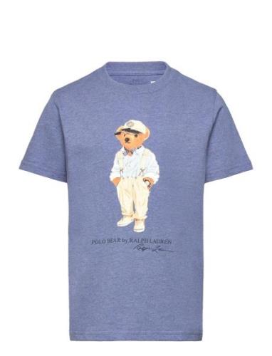 26/1 Jersey-Ss Cn-Kn-Tsh Tops T-shirts Short-sleeved Blue Ralph Lauren...