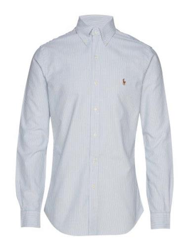 Slim Fit Oxford Shirt Tops Shirts Business Blue Polo Ralph Lauren