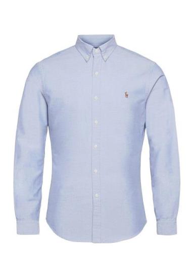 Slim Fit Oxford Shirt Tops Shirts Business Blue Polo Ralph Lauren